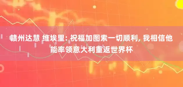 赣州达慧 维埃里: 祝福加图索一切顺利, 我相信他能率领意大利重返世界杯