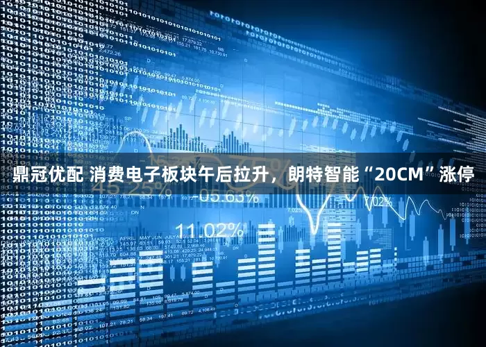 鼎冠优配 消费电子板块午后拉升，朗特智能“20CM”涨停